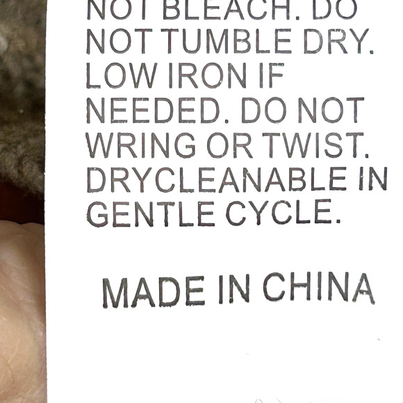 SHEIN Sweater Womens 4 Tan Pullover Crew Neck Knit Openwork Sleeve Acrylic - Picture 7 of 9